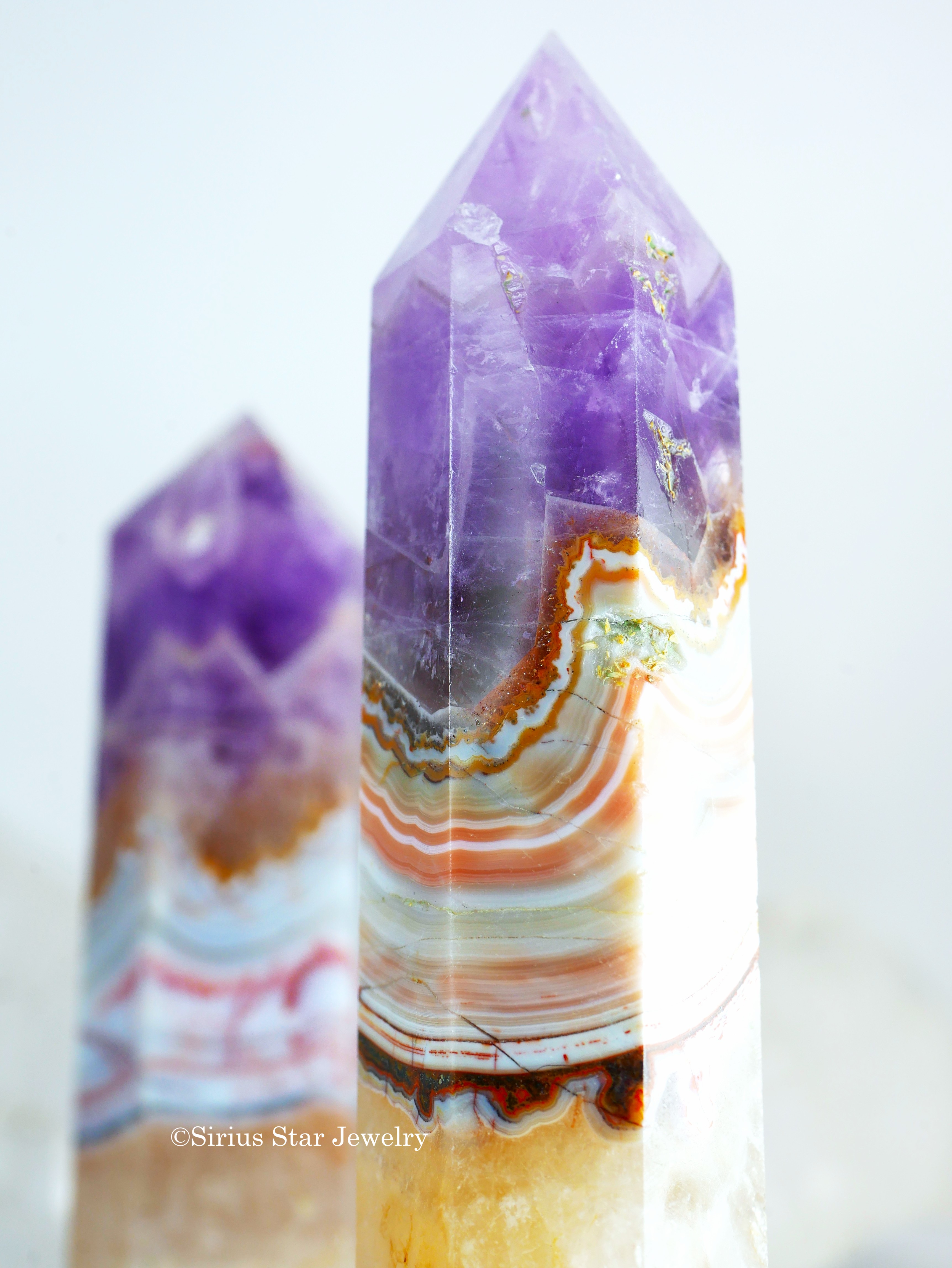 【アメジスト桜めのうポイント】2本セット