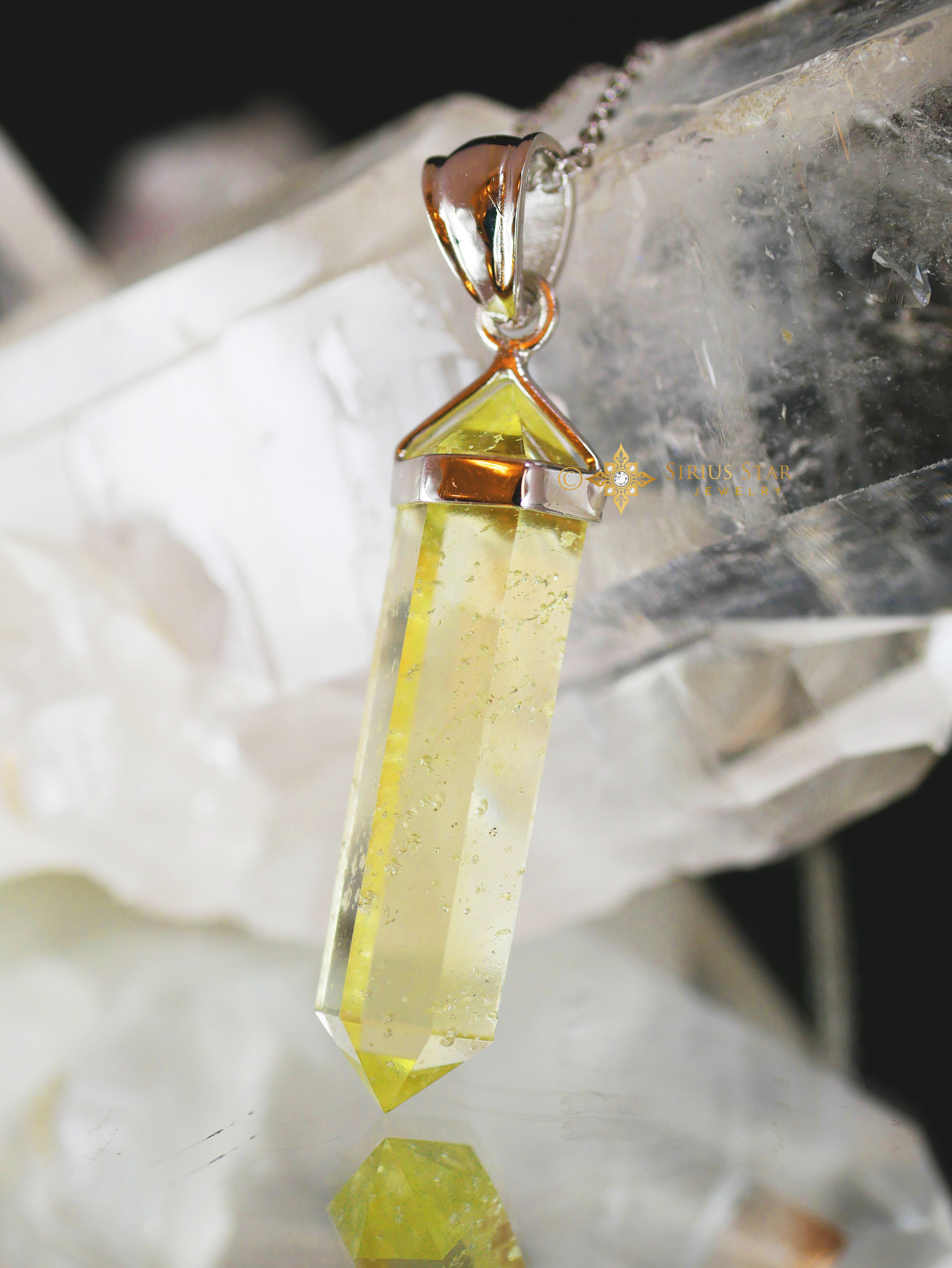 【宇宙の金塊リビアンペンダント】ポイントタイプ